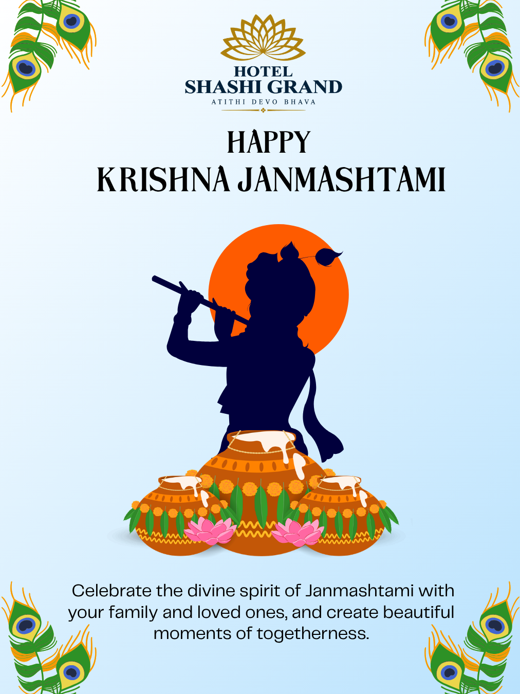 Hotel Shashi Grand — Krishna Janmashtami post