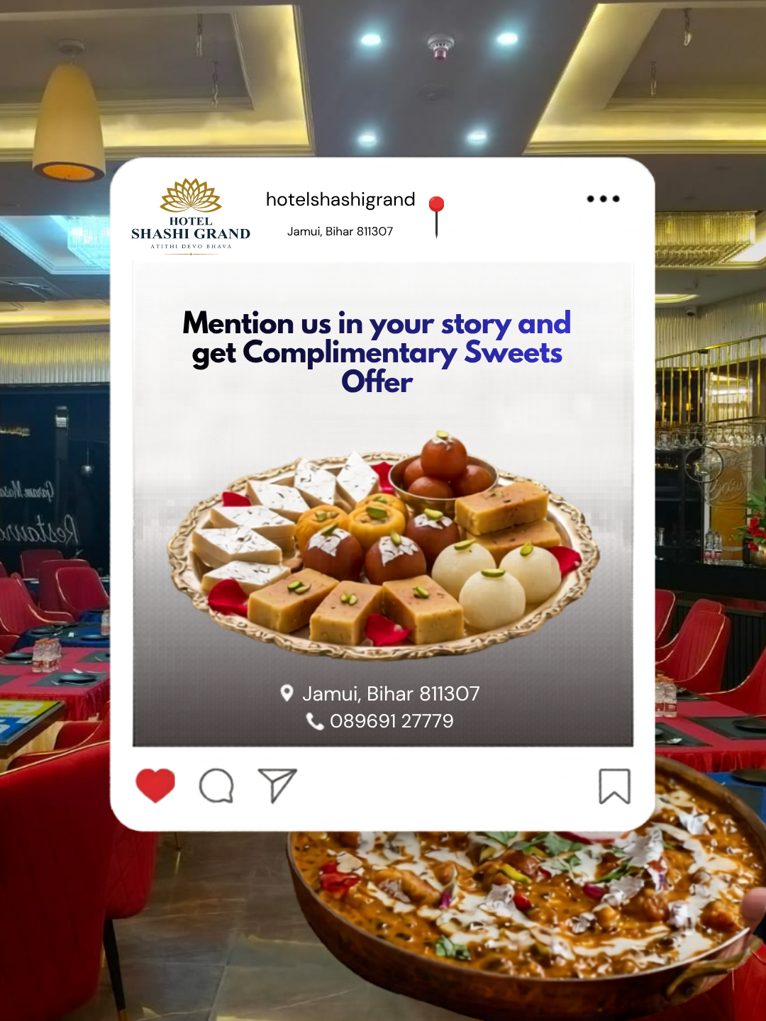 Hotel Shashi Grand — Instagram mention offer post